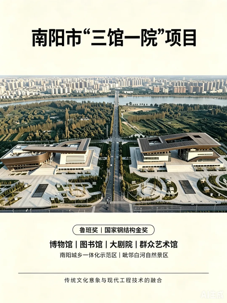優(yōu)秀項(xiàng)目服務(wù)案例 | 南陽(yáng)市“三館一院”項(xiàng)目（中國(guó)建設(shè)工程魯班獎(jiǎng)（國(guó)家優(yōu)質(zhì)工程）  、中國(guó)鋼結(jié)構(gòu)金獎(jiǎng)  ）